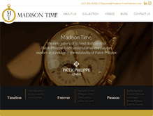 Tablet Screenshot of madisontimewatches.com